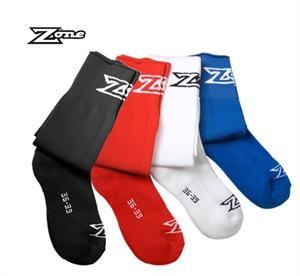 Sorte floorball strømper - Zone Stripe - Lange ensfarvede sokker